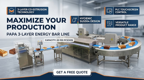 Najnowsze wiadomości o PAPA Machinery Unveils Advanced Three-Layer Energy Bar Machine for High-Capacity Protein Bar Manufacturing