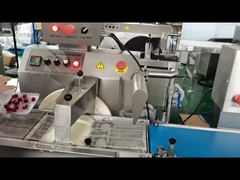 mały emrober czekoladowy do polewy czekoladowej w jagodach