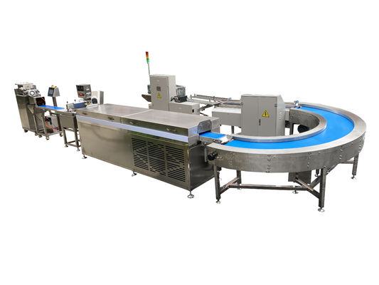 Linia produkcyjna trójwarstwowych batonów białkowych 220V Papa Encrusting Machine